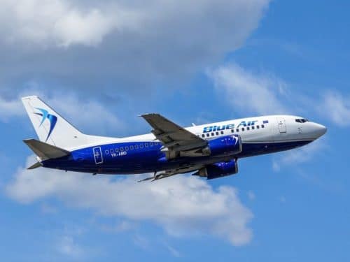 blue air equipaje de mano