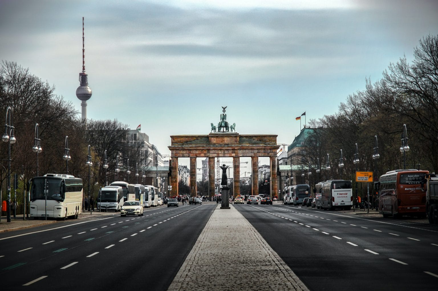 The brandenburg gate, berlin