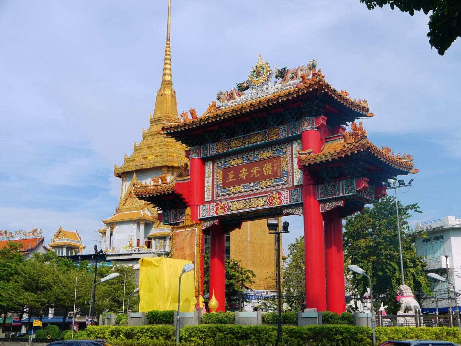 Gate of Chinatown in Bangkok